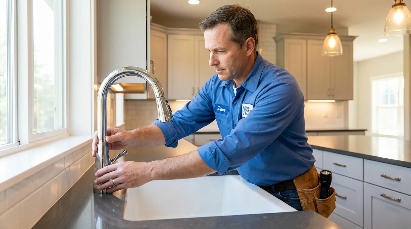 Kitchen faucet installation by Johns Plumbing LLC in Lonsdale