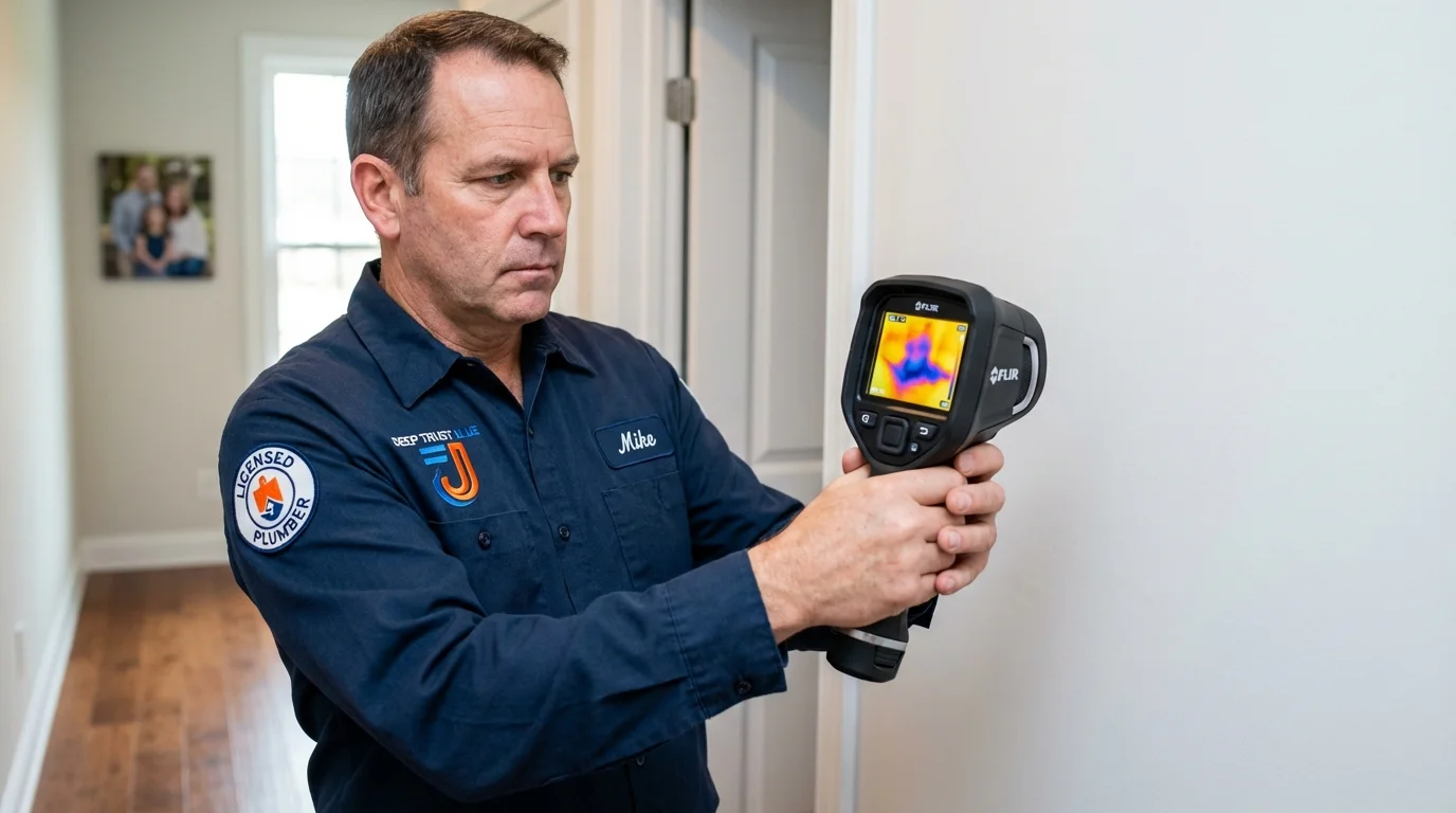 Thermal imaging leak detection by Johns Plumbing LLC in Lonsdale